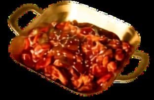 Pollo picante con verduras